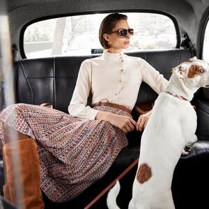 NWT Carlisle Angelic Japanese Crepe Blouse size 10